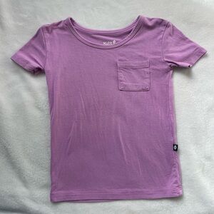 Kyte Baby Purple Short Sleeve Pocket T-Shirt 2T